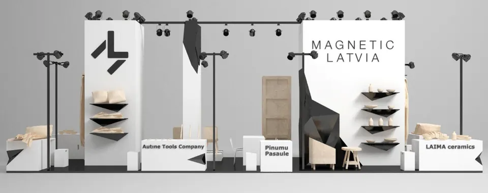Magnetic Latvia stends, Japāna 2018. Izstāžu stenda dizains, ražošana un montāža, EVENT MORE