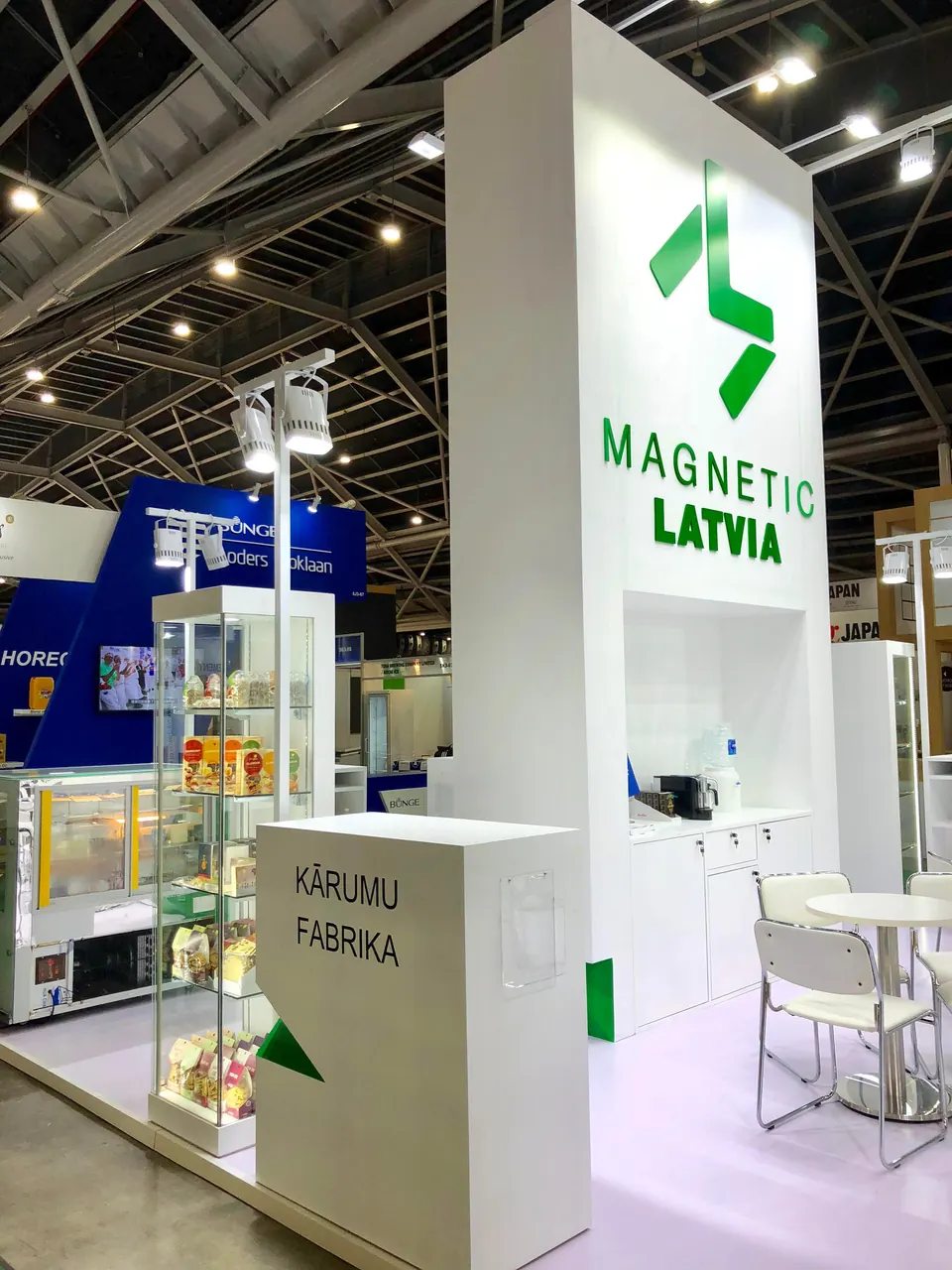 Magnetic Latvia stends, Singapūra 2018. Izstāžu stenda dizains, ražošana un montāža, EVENT MORE