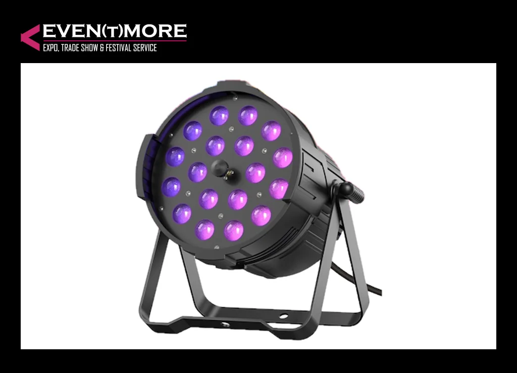 LED Flat PAR 18×18W RGBWA+UV (6in1)