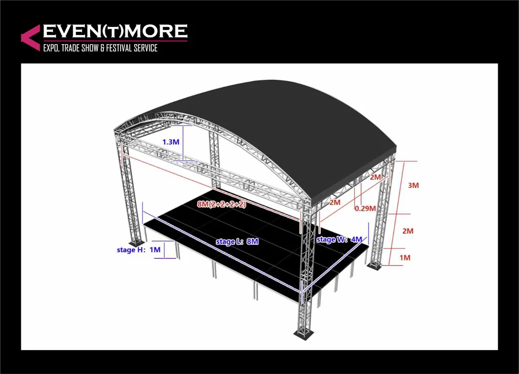 Skatuve 8x4 m